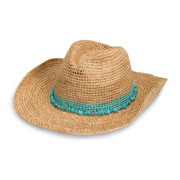 Wallaroo Women’s Tahiti Cowboy (turquoise) – Wide Brim,...